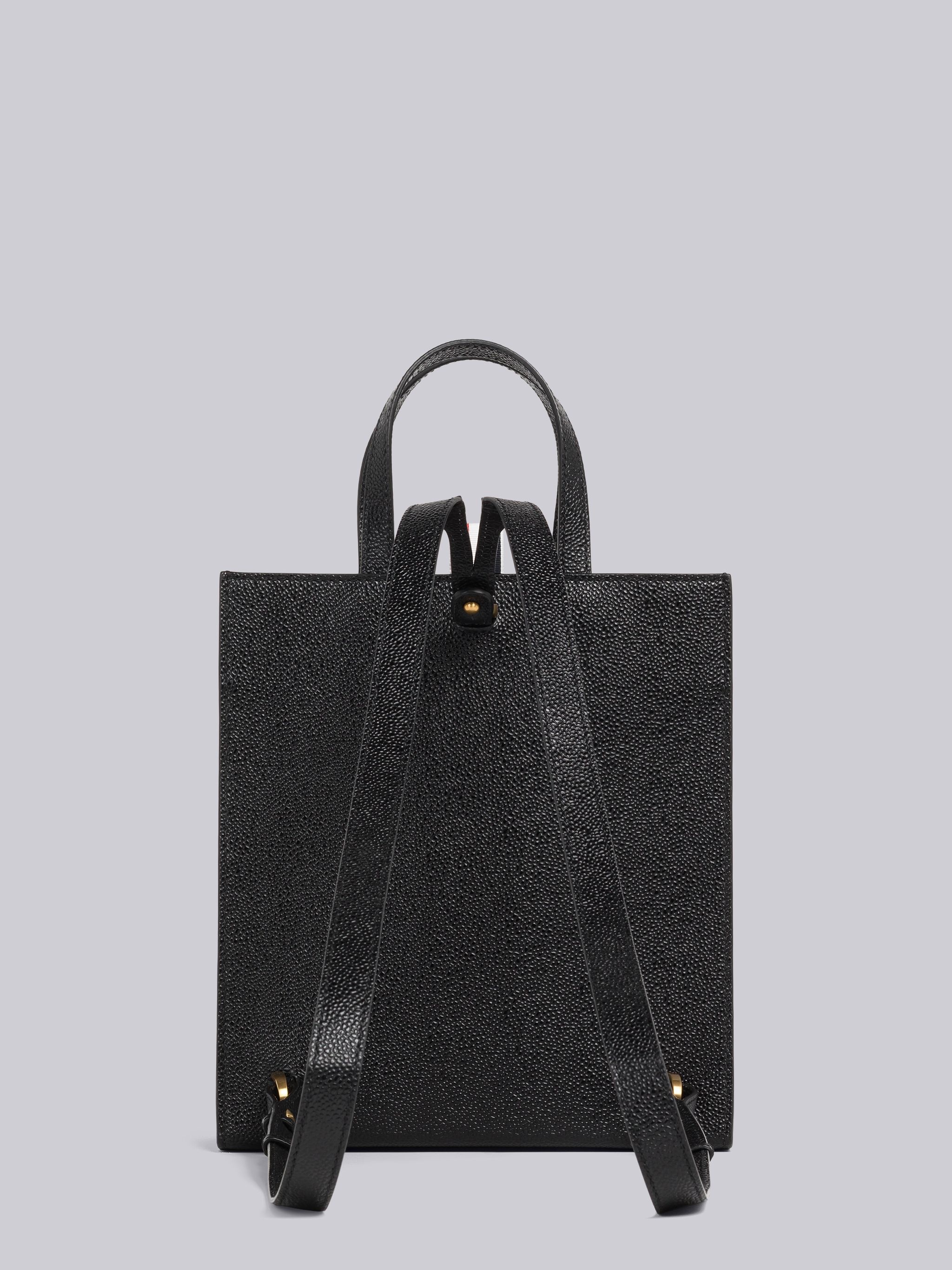 Pebble Grain Leather Small Multifunctional Backpack - 4