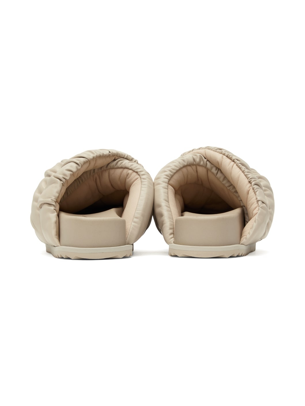 Beige Tent Mules - 2