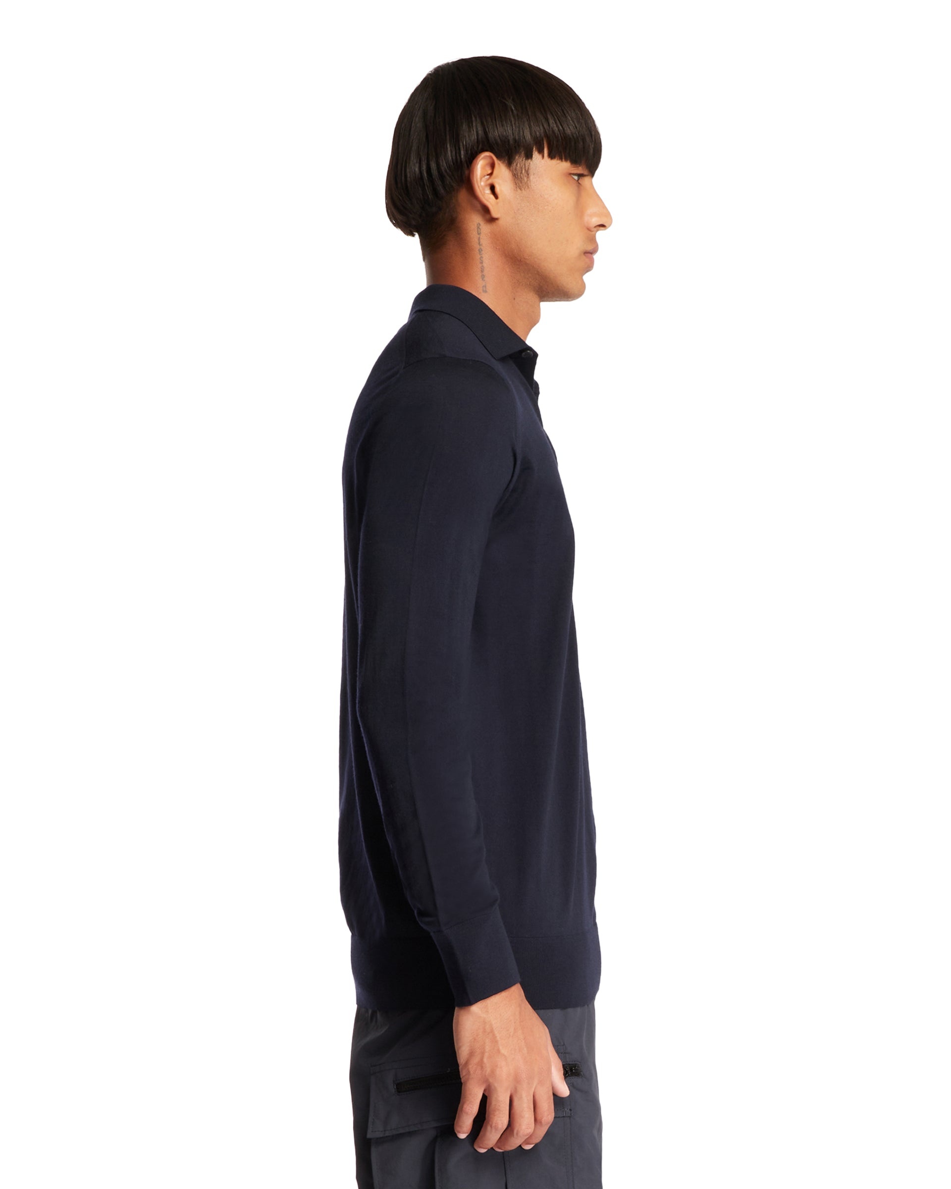 Blue Polo Neck Sweater - 5