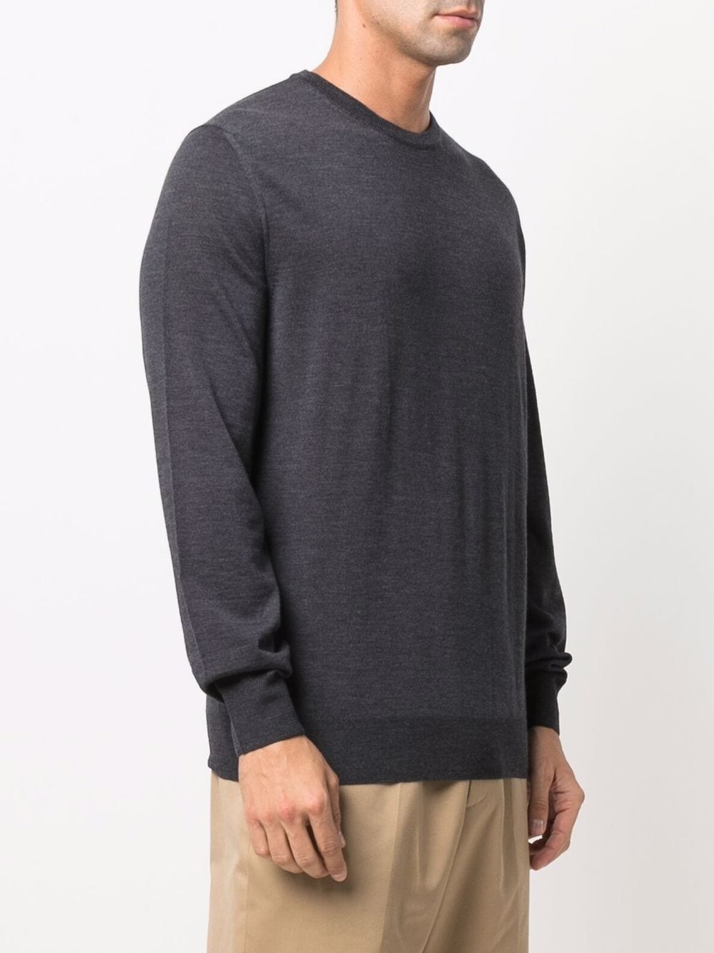crew neck merino sweatshirt - 3