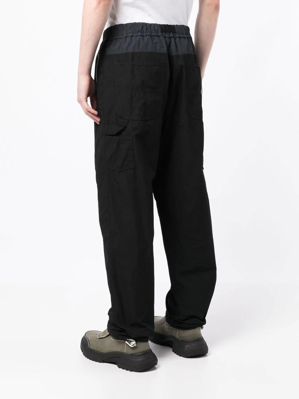 belted straight-leg trousers - 4