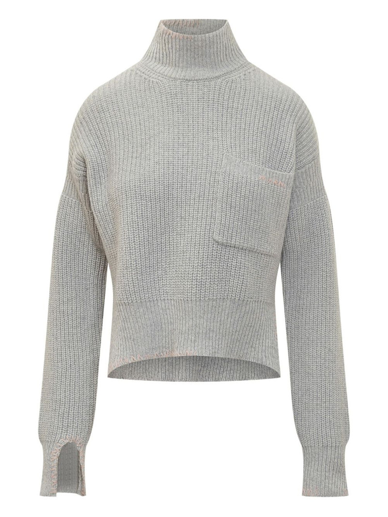 turtleneck pocket sweater 1