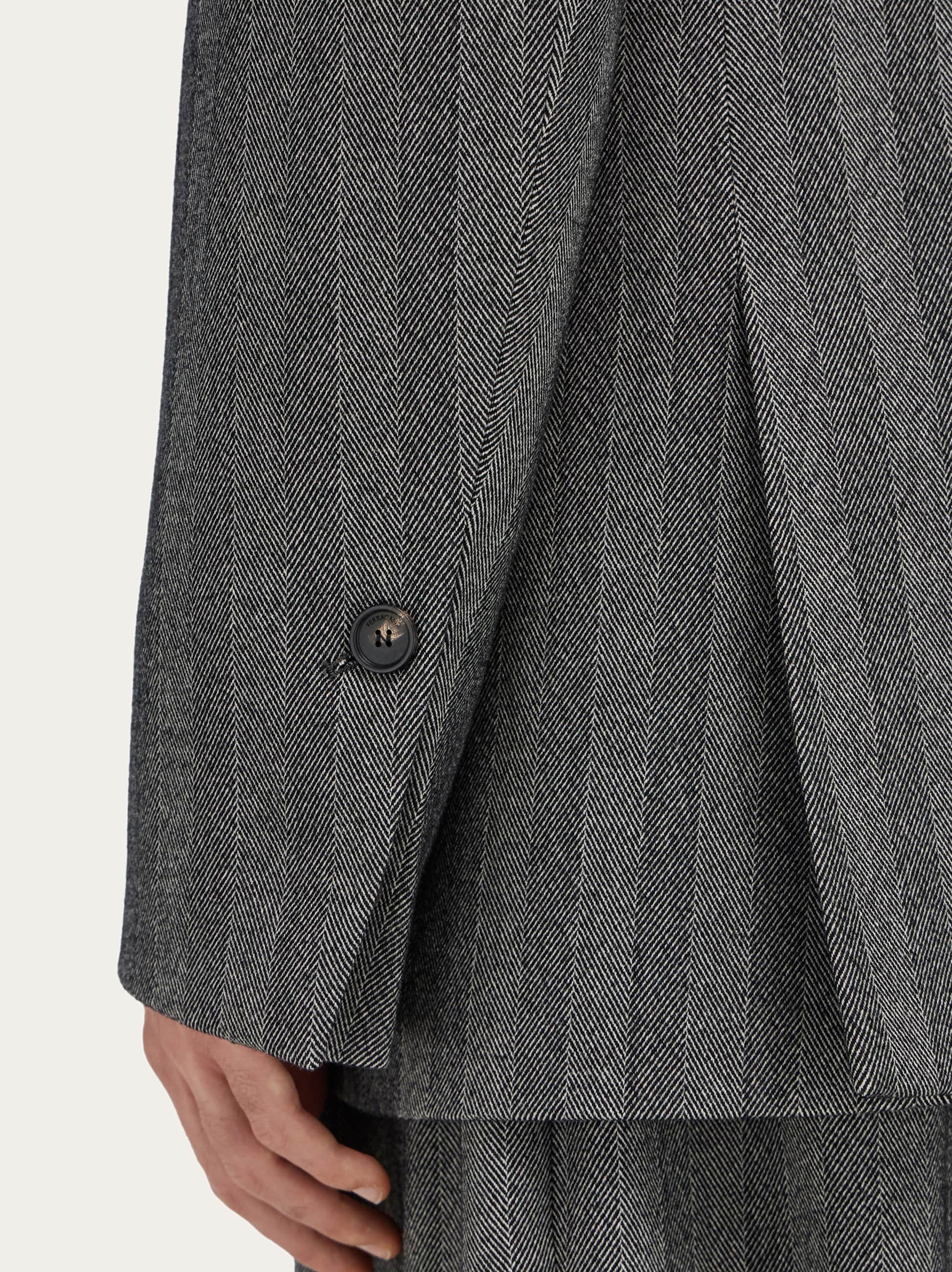 Double breasted chevron blazer - 5