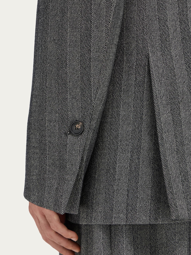 Double breasted chevron blazer 5