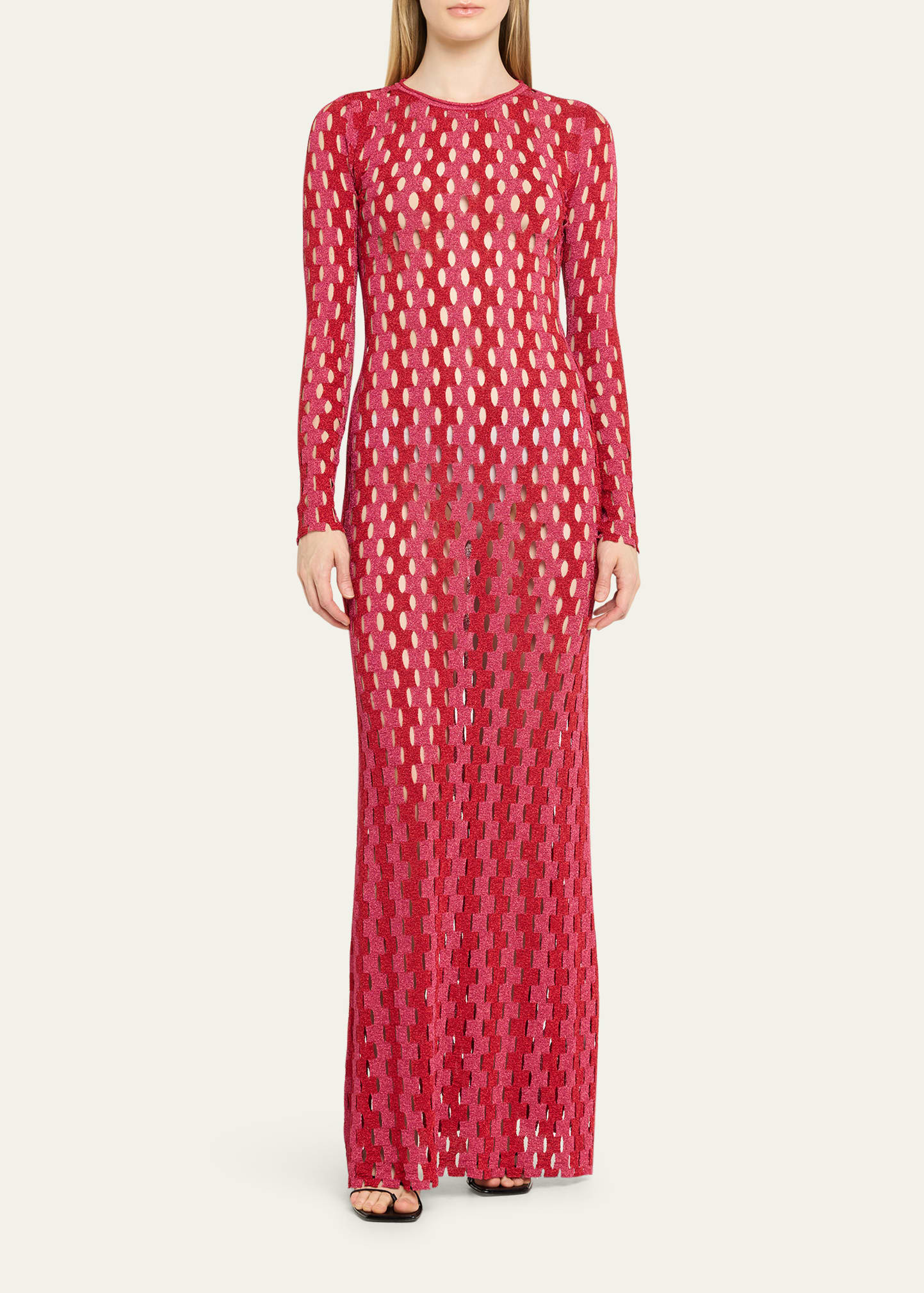 Hind Cutout Knit Maxi Dress - 2