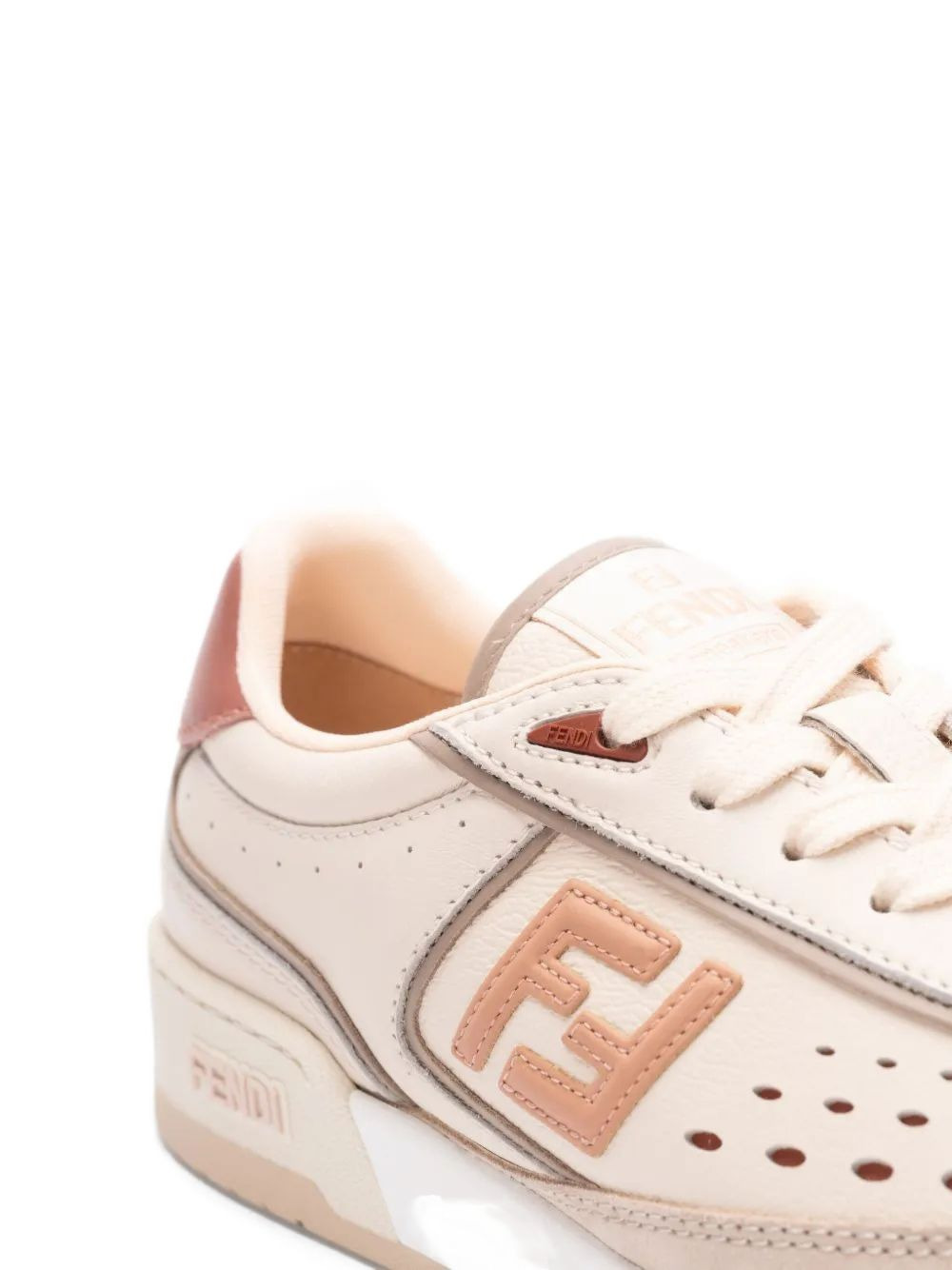 Match leather sneakers - 5