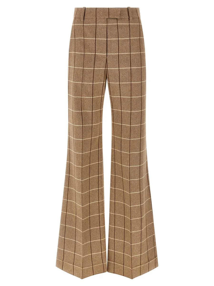 Valentino Garavani Valentinogaravani Wool Pants With Window Pattern - 1