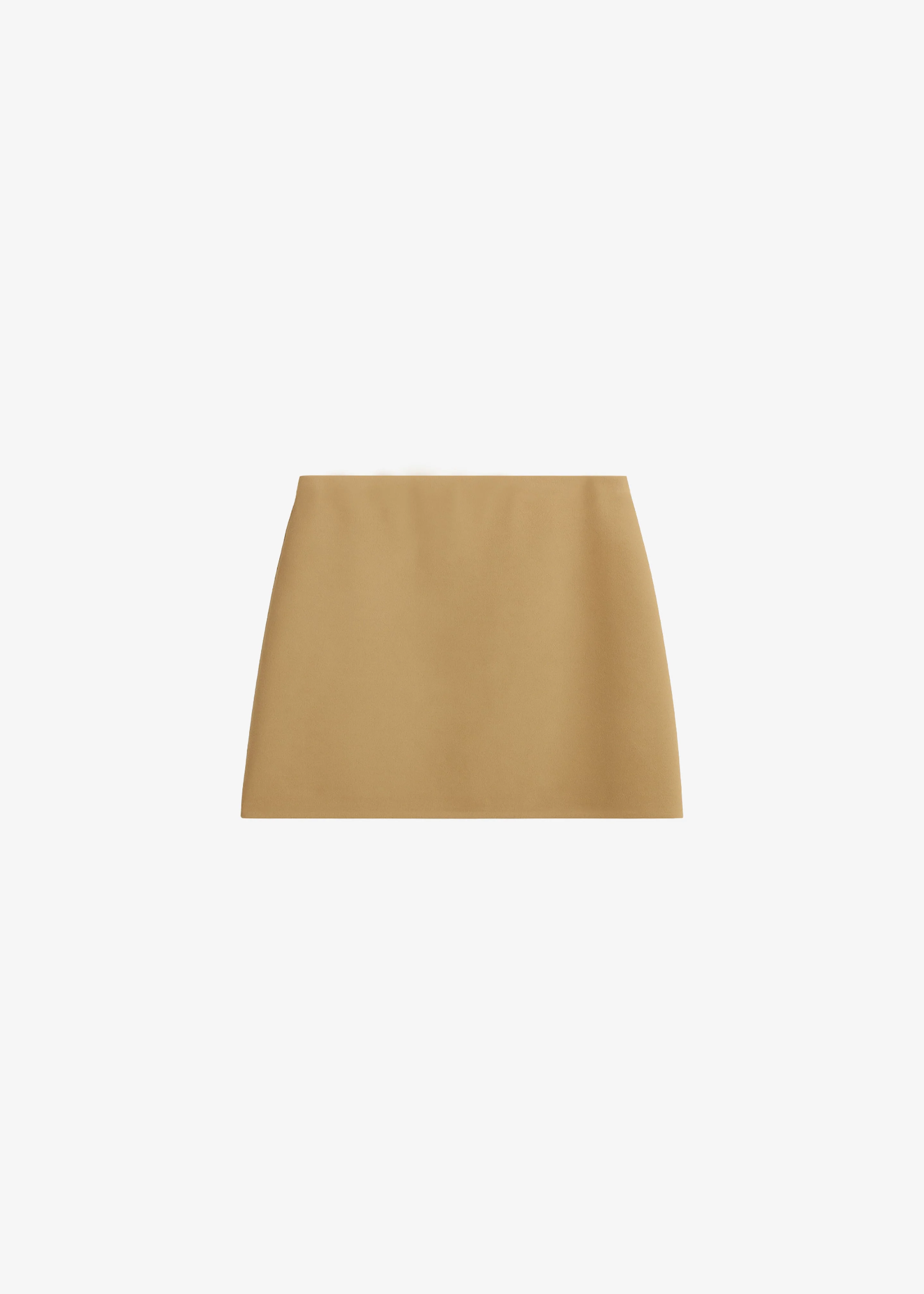 Hera Cotton Mini Skirt - Camel - 1