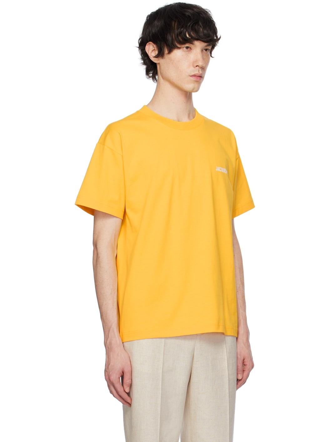 Yellow Les Classiques 'Le T-shirt Jacquemus' T-Shirt - 2