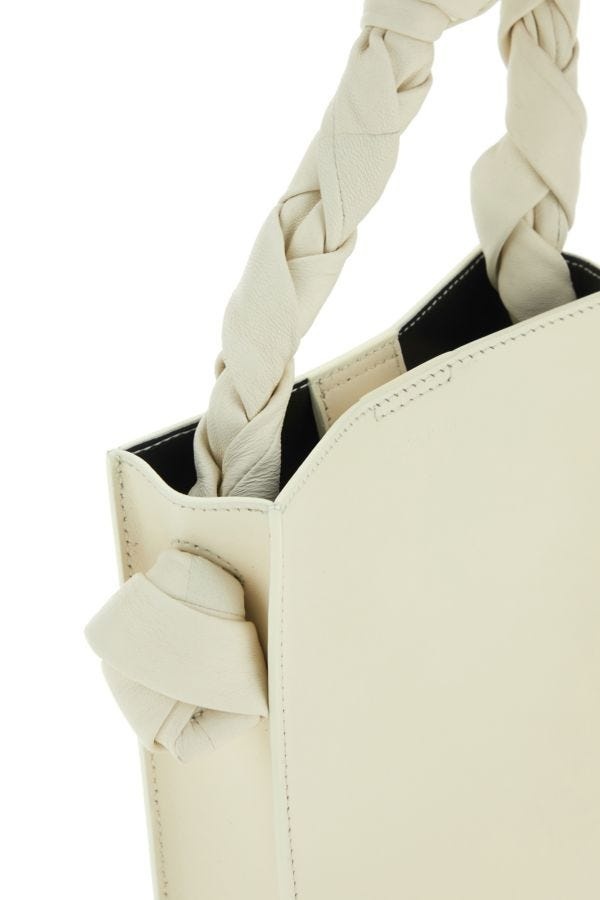 トートバッグ JIL SANDER Ivory Leather Tangle Shoulder Bag Tangle Small Woman | Jil Sander Official Online Store
