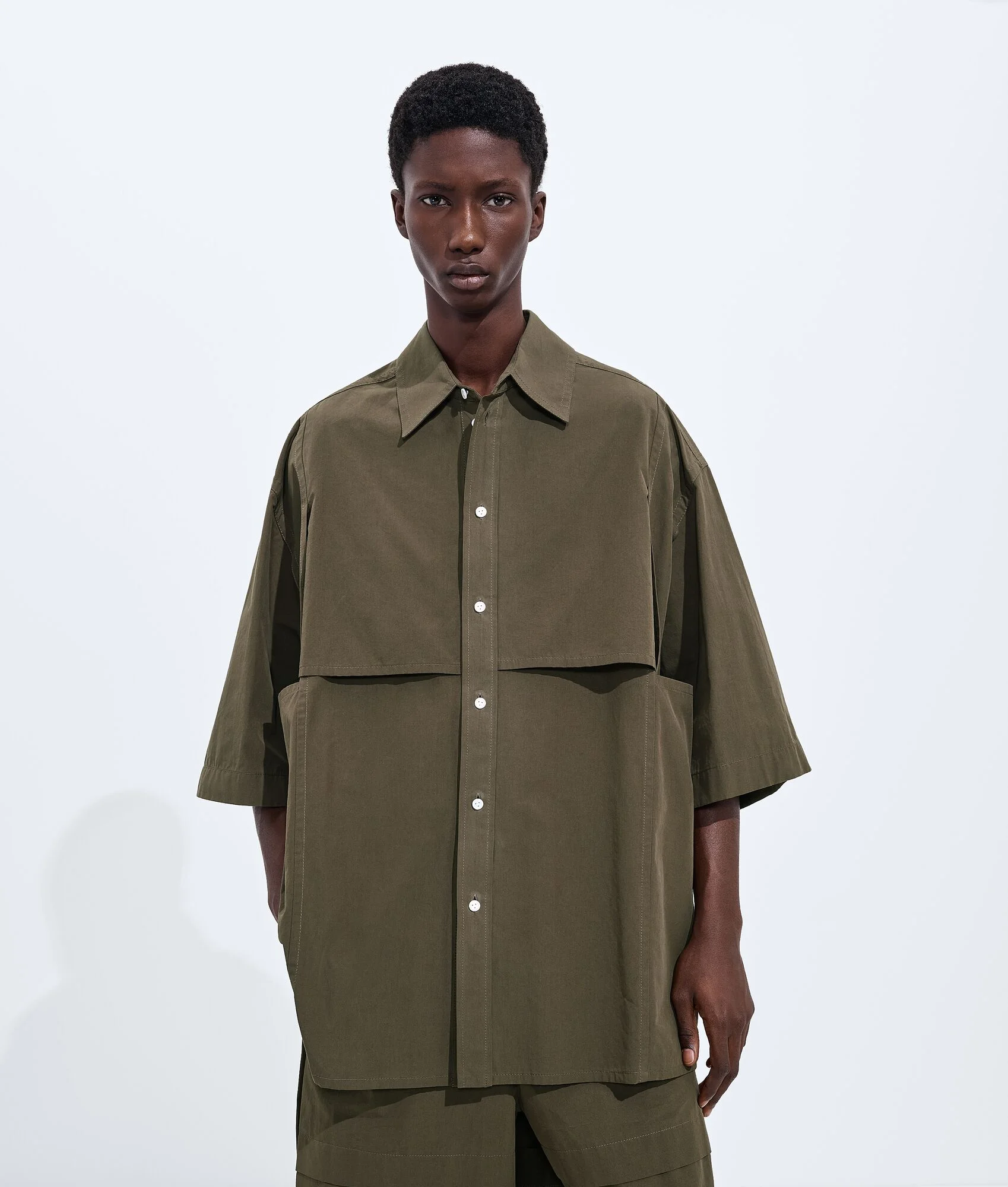 Macro Intreccio Cotton Shirt - 1