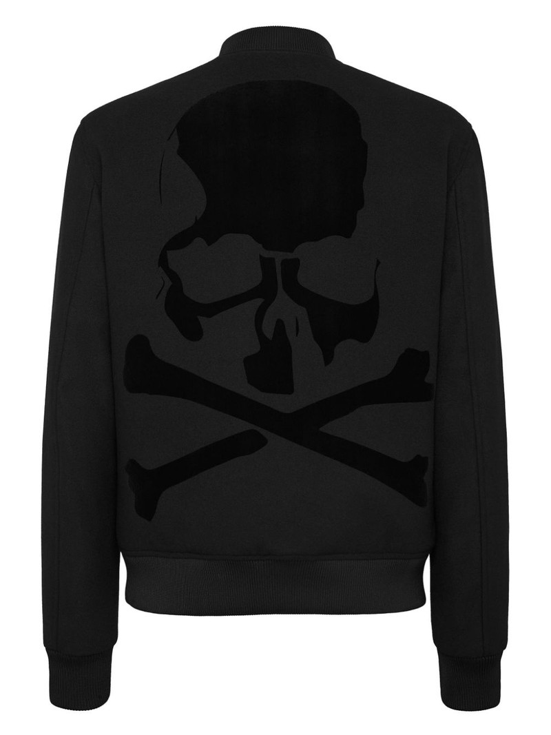 PHILIPP PLEIN Skull & Bones bomber jacket outlook