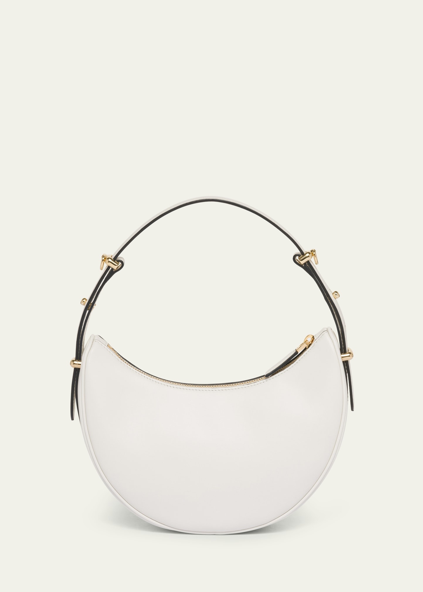 Zip Calf Leather Shoulder Bag - 3