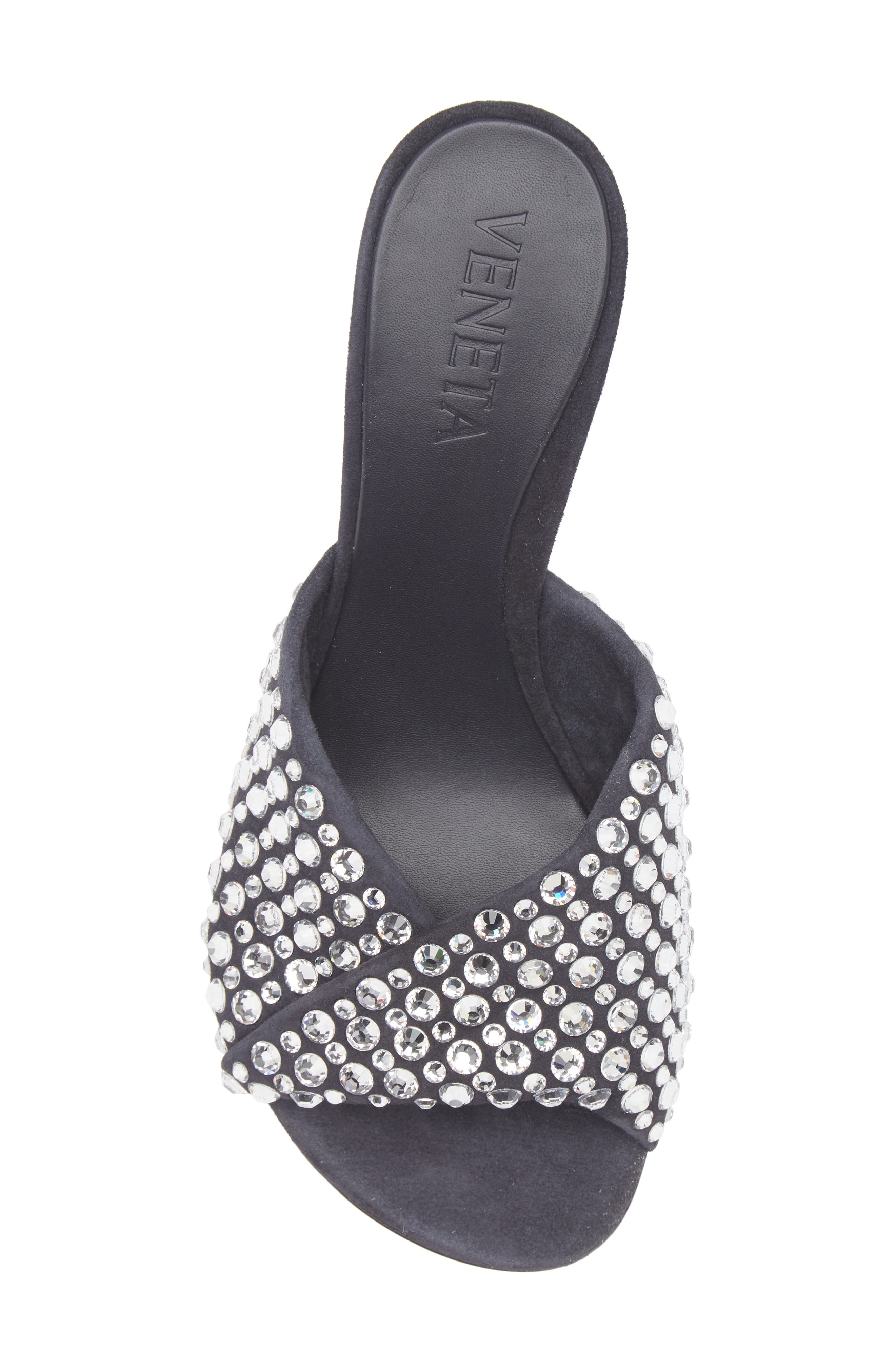 Bottega Veneta Blink Rhinestone Lambskin Suede Sandal (Women)
 in Shadow at Nordstrom - 5