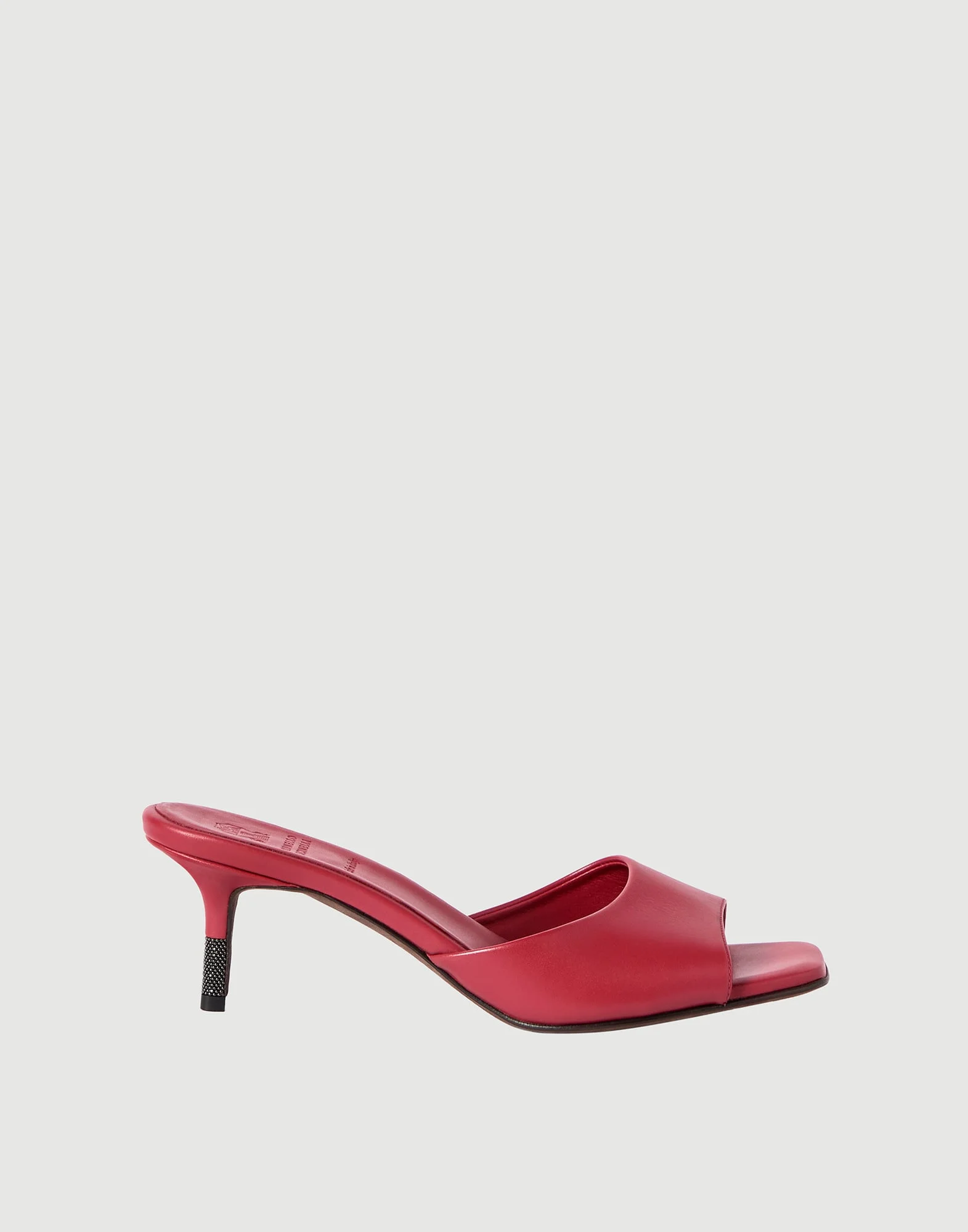 Nappa leather city heels with monili - 1