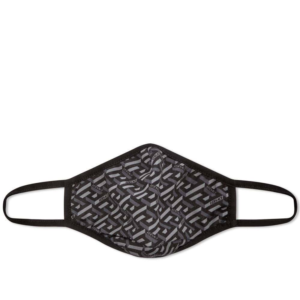 Versace Monogrammed Geometric Logo Face Mask - 1