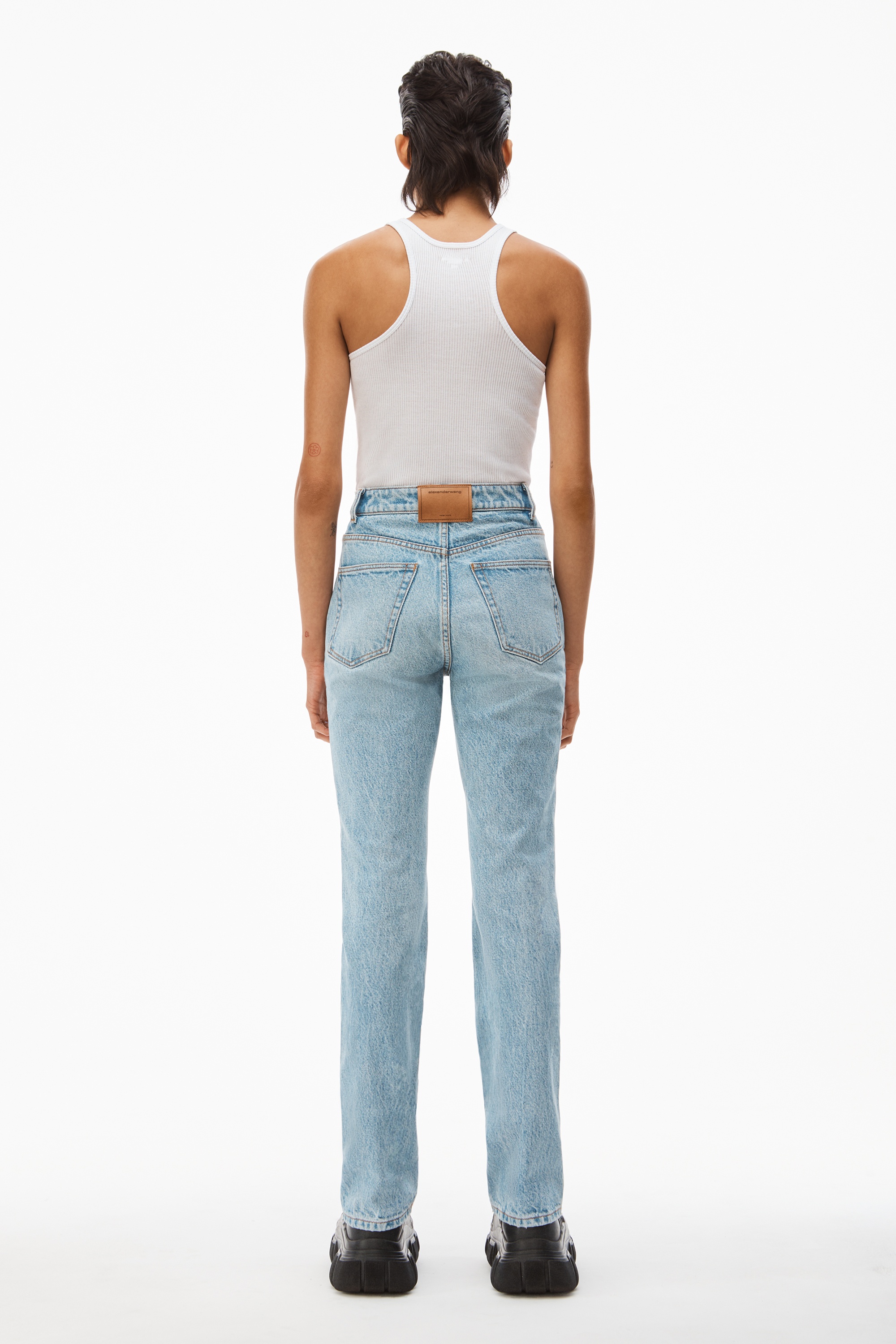 FLY HIGH-RISE SLIMSTACKED JEAN IN DENIM - 4