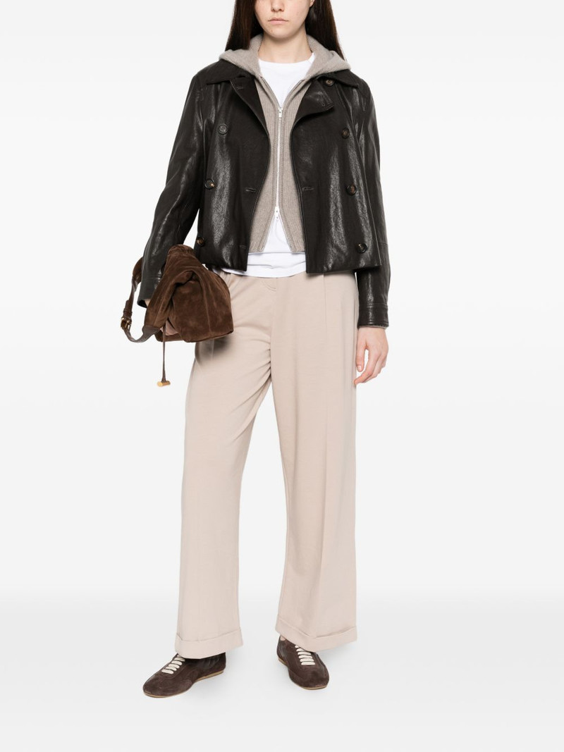 Brunello Cucinelli cuffed-hem trousers outlook