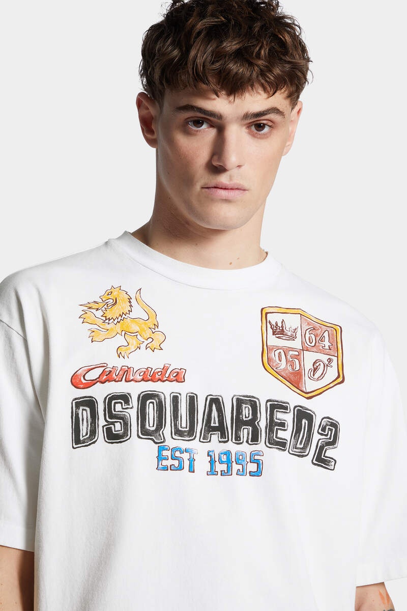 LOOSE FIT HAND-DRAWN T-SHIRT - 5
