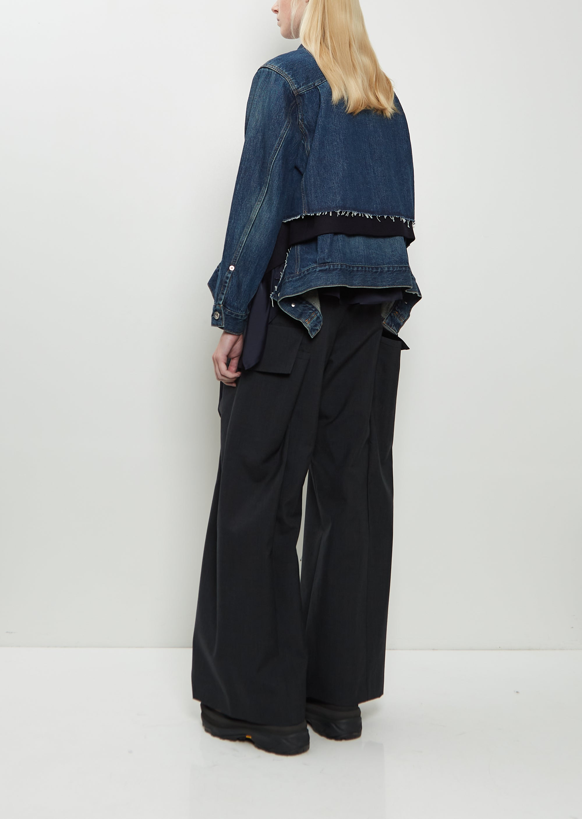 Denim x Wool Melton Jacket - 3