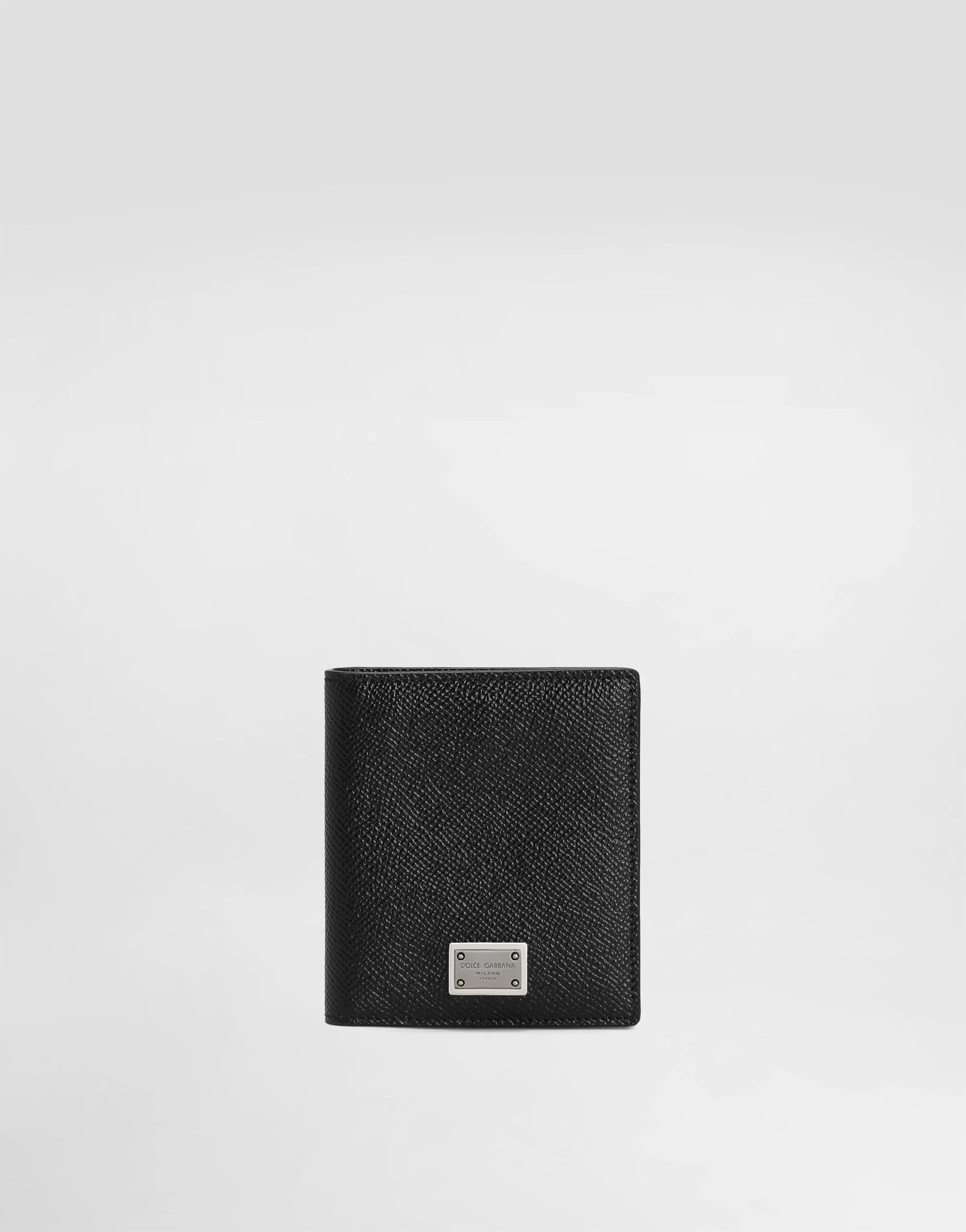 Dauphine-print calfskin bifold card holder - 1