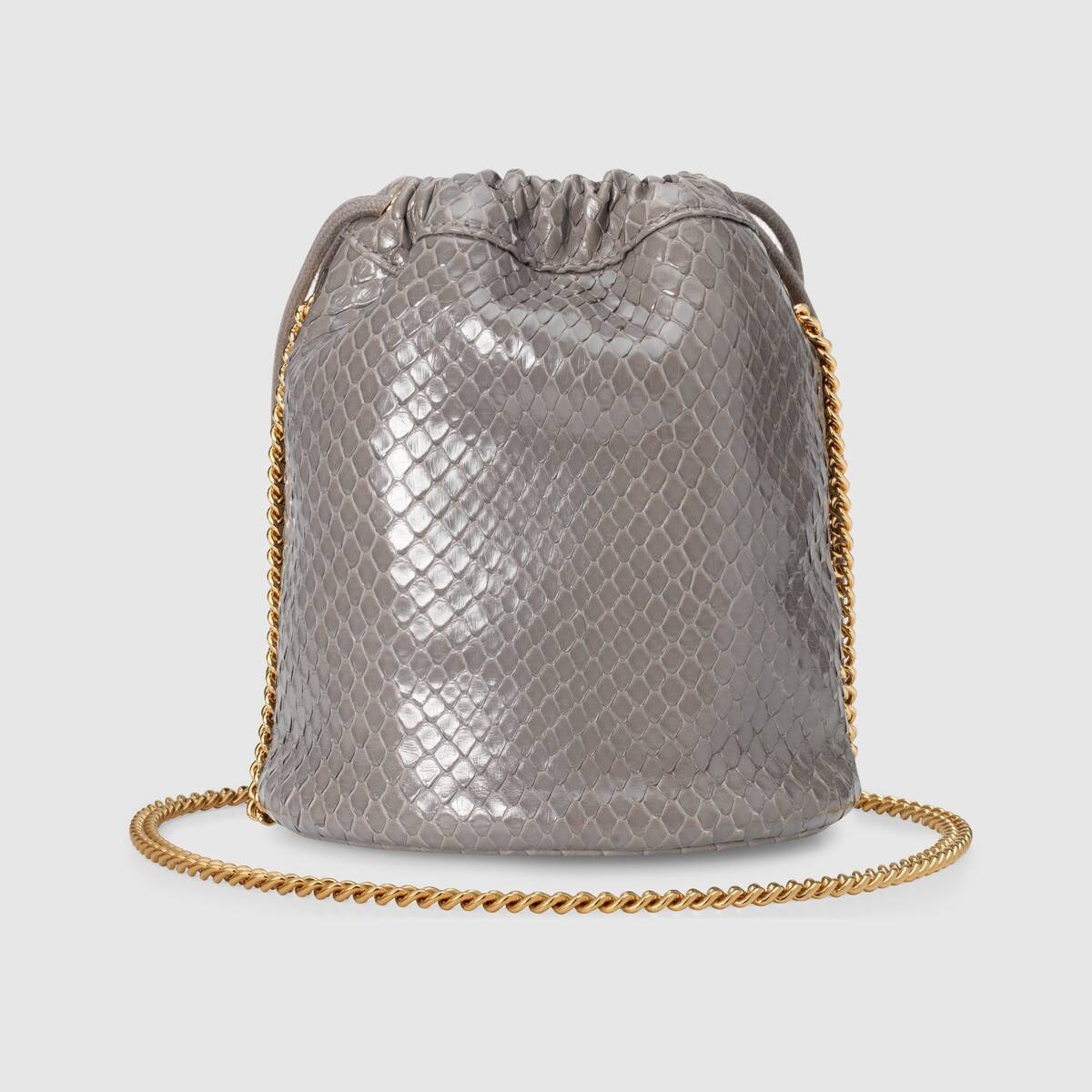 Gucci Zumi python mini bucket bag - 3