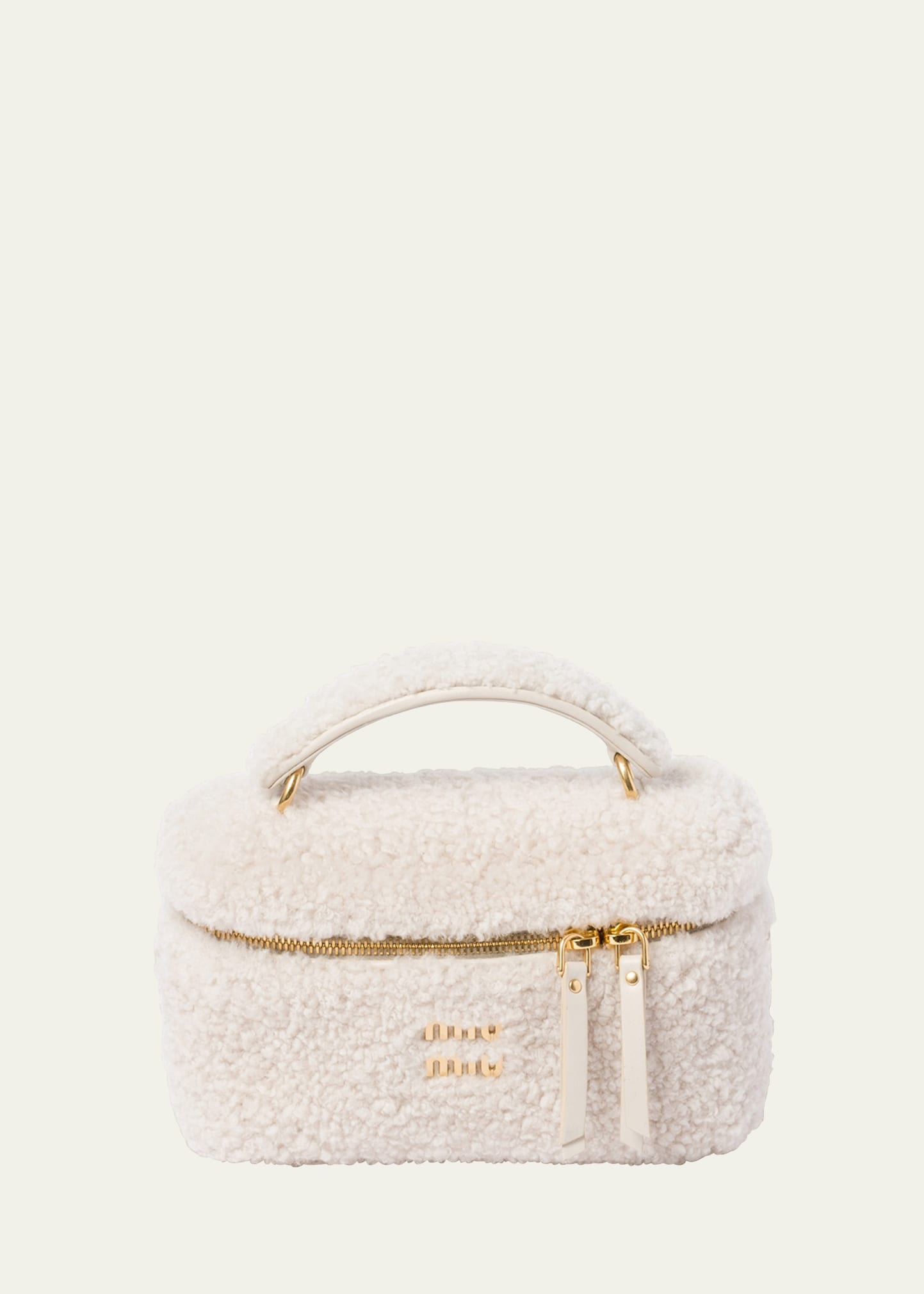 Montone Shearling Top-Handle Bag - 1