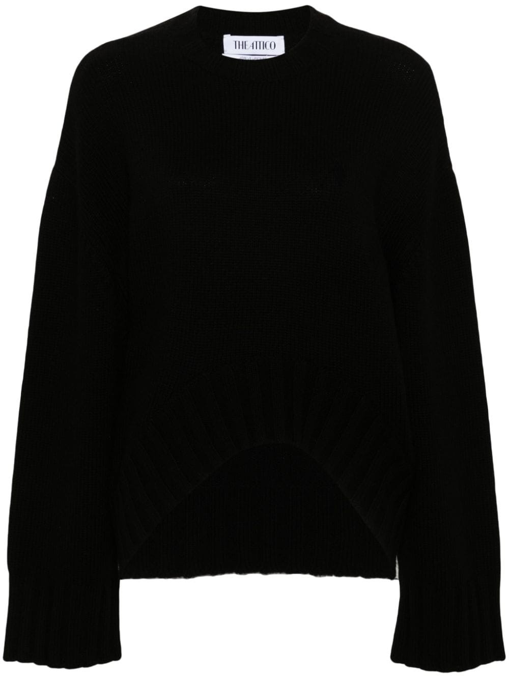 Wool blend crewneck sweater - 1