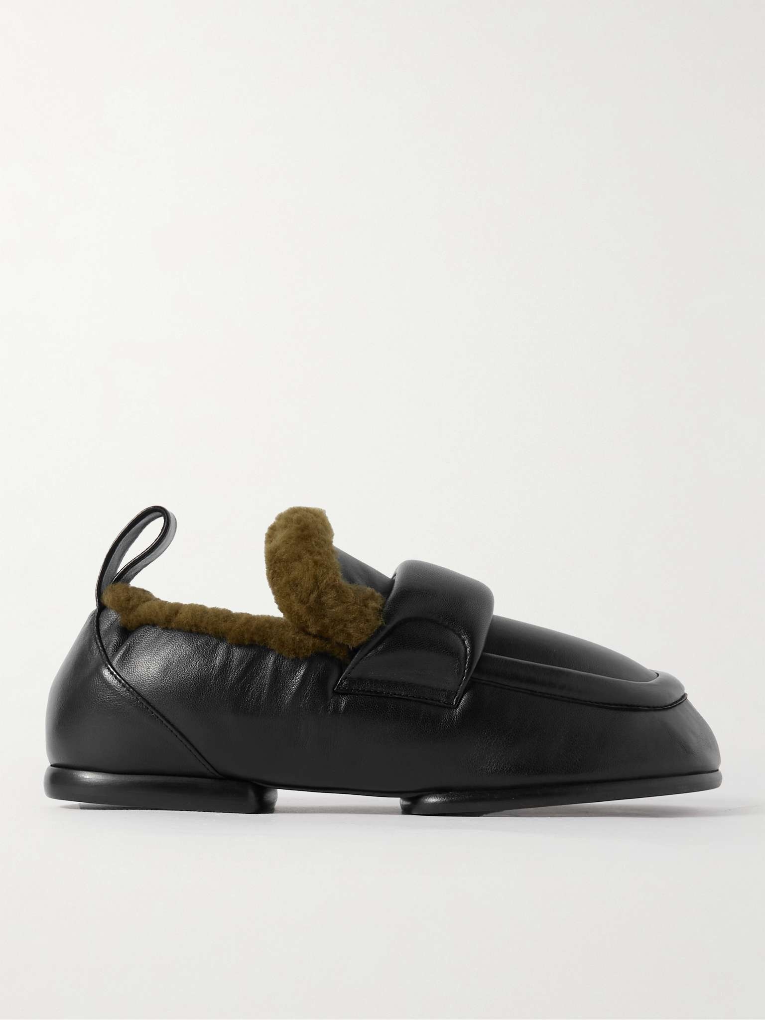 Dries Van Noten Shearling-Lined Leather Loafers | REVERSIBLE