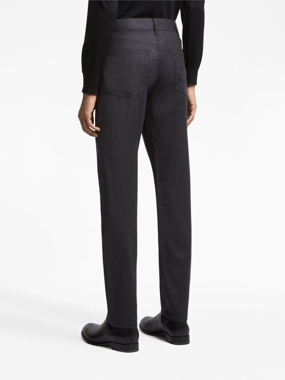 Roccia stonewashed wool trousers - 3