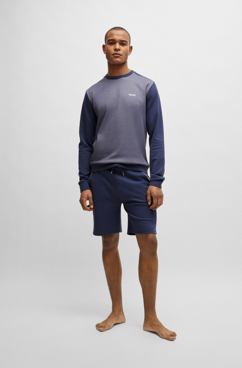 BOSS SHORTS WITH EMBROIDERED LOGO AND CONTRAST PIPING outlook
