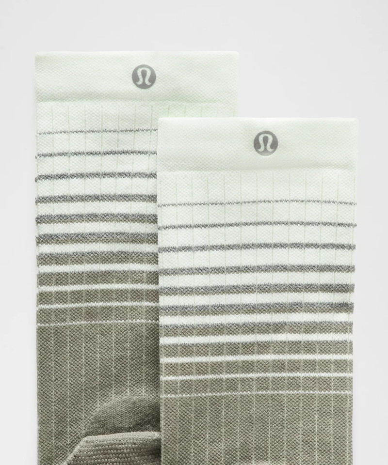 lululemon Unisex Power Stride Crew Socks Reflective Grid *Updated outlook