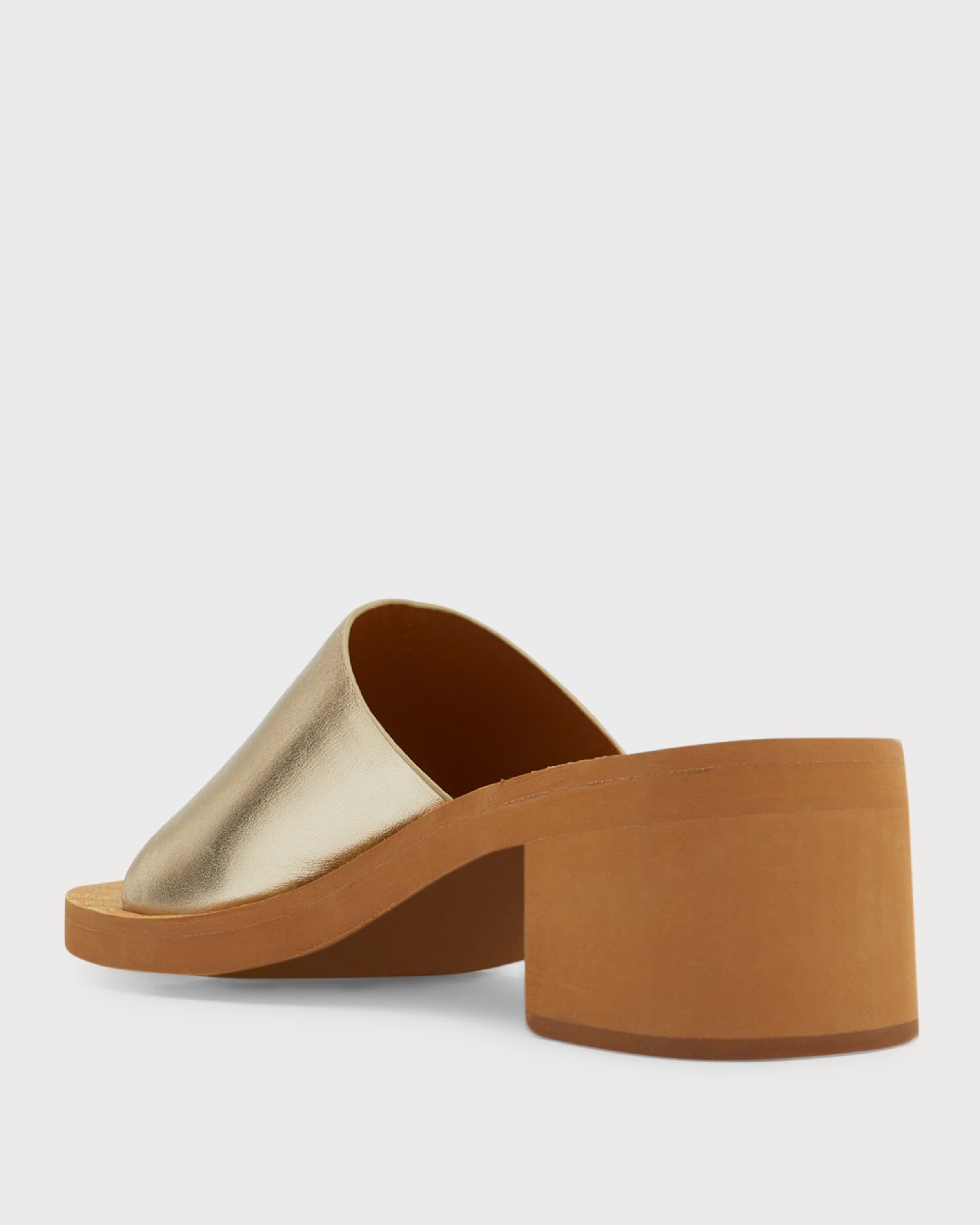 Essie Metallic Slide Sandals - 3