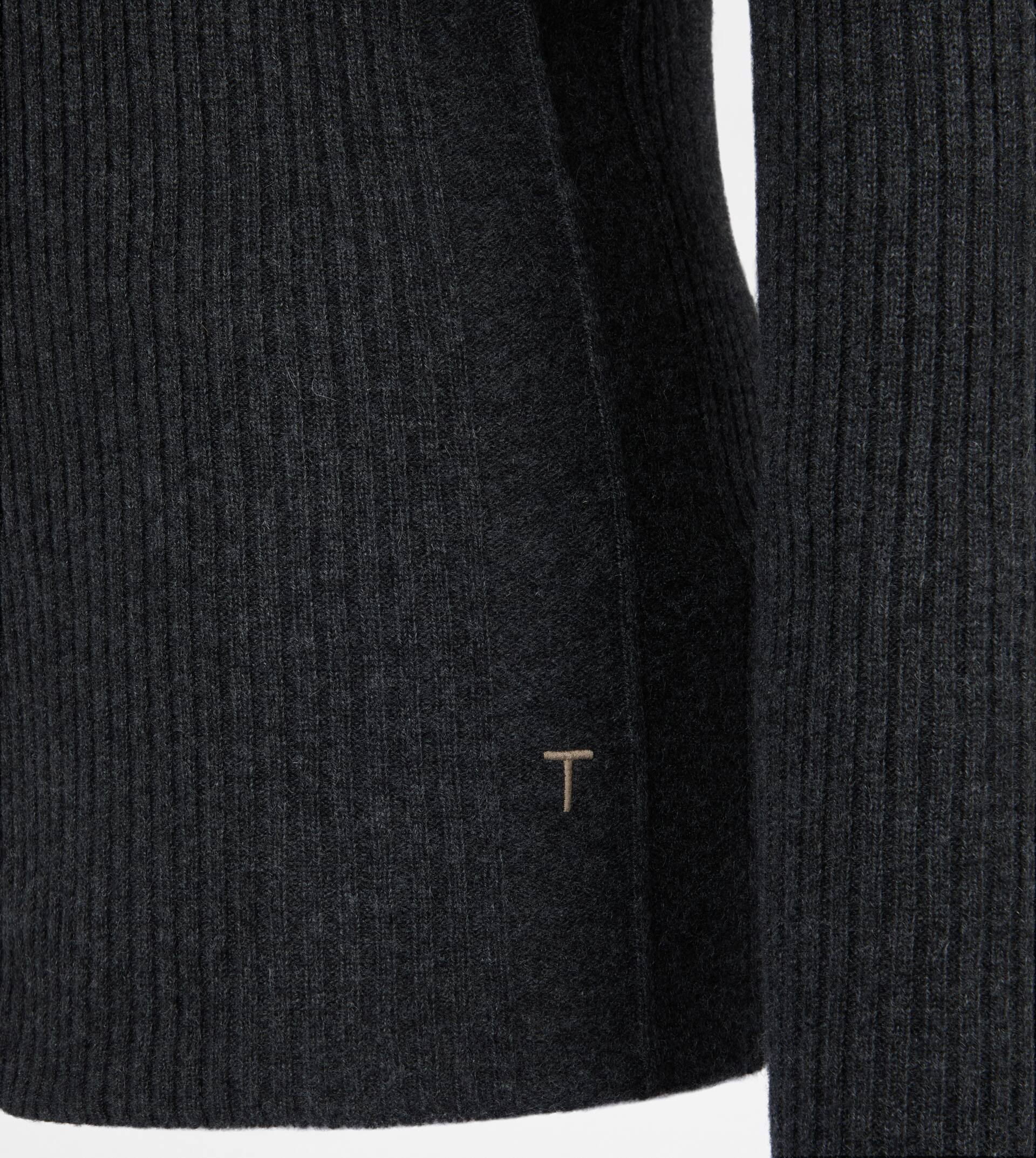 PULLOVER IN CASHMERE - GREY - 7