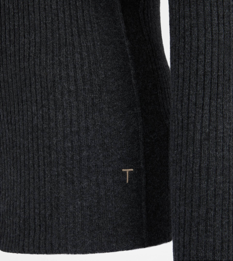 PULLOVER IN CASHMERE - GREY 7