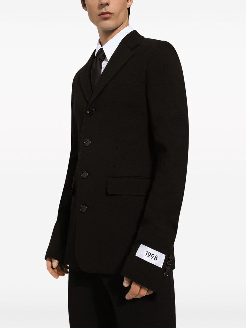 single-breasted cotton-blend blazer 5