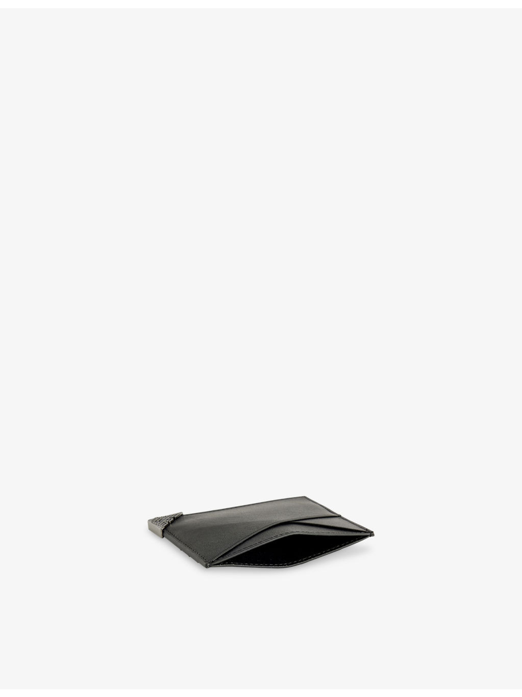 Logo-Badge Leather Card Holder - 4