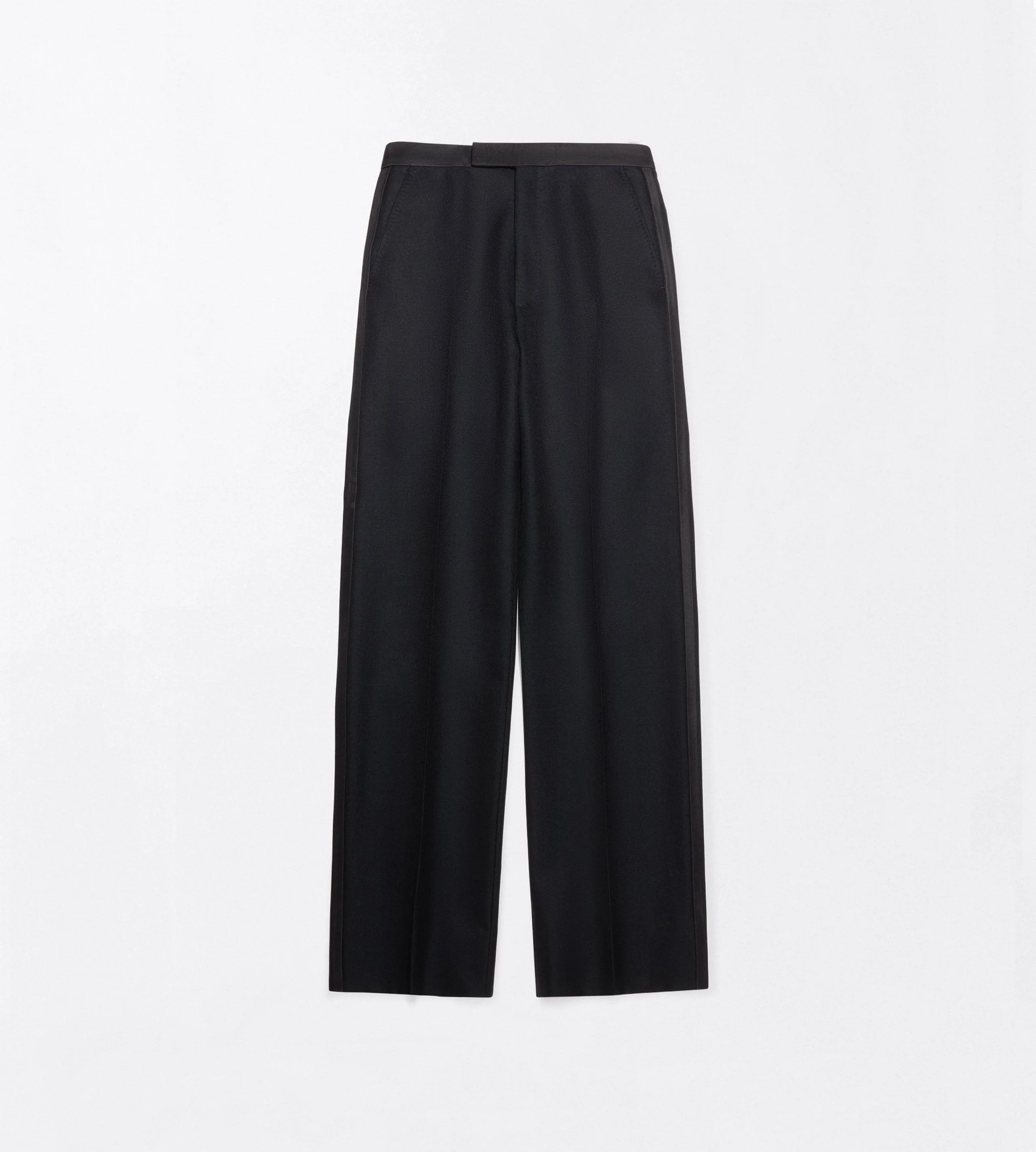 SHARP GRAIN DE POUDRE COLBERT HIGH-WAIST EVENING PANT - 1