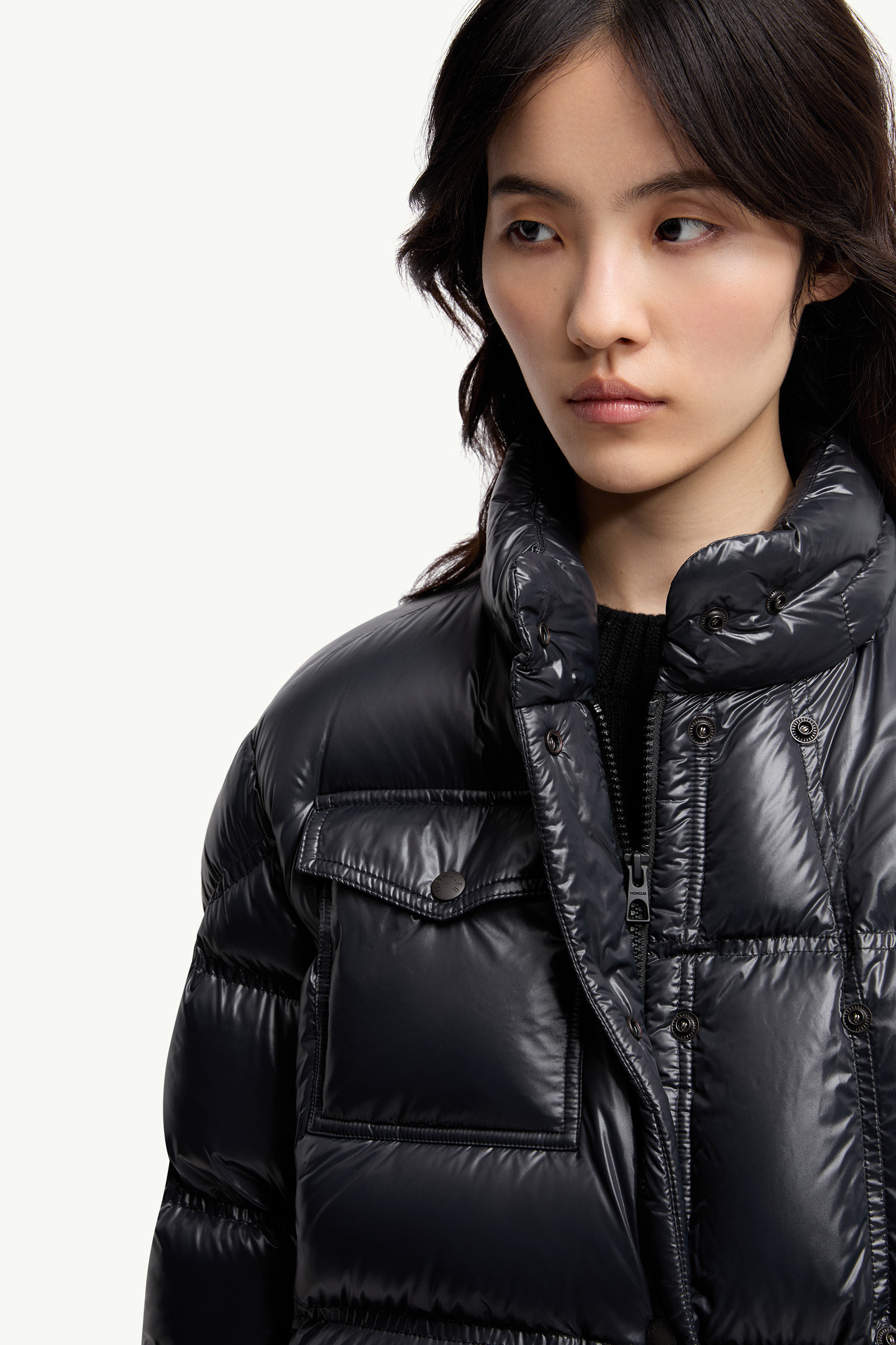 Erea Square-Quilted Hooded Short Down Jacket - 8
