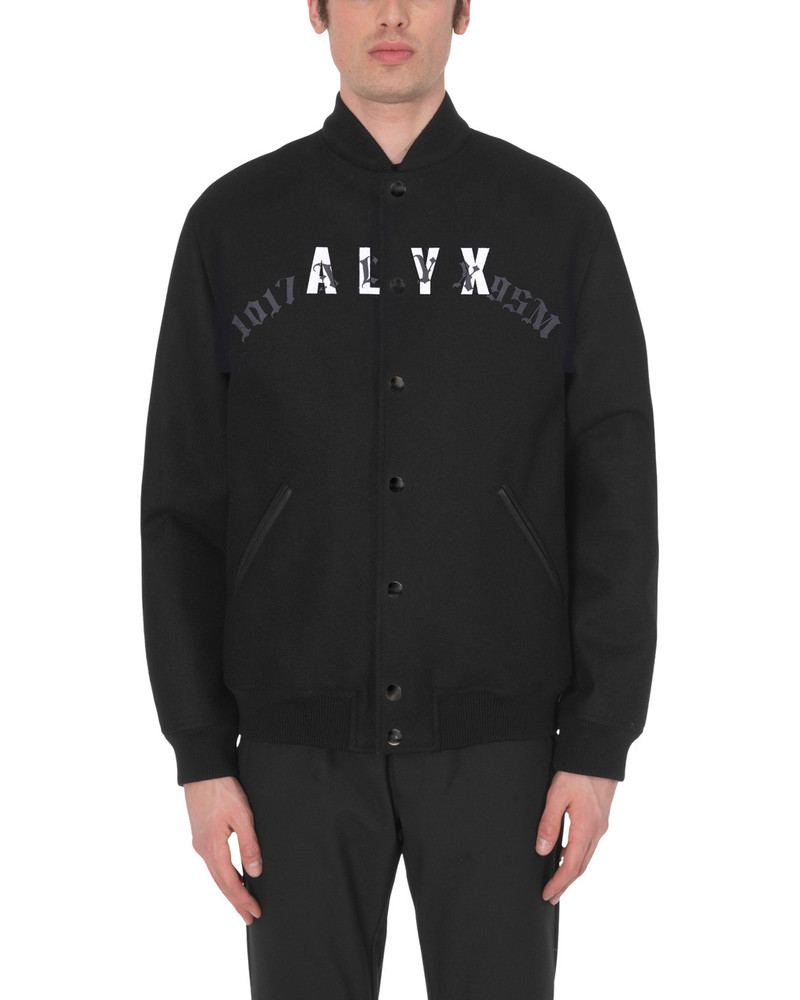 1017 ALYX 9SM WOOL LOGO VARSITY JACKET outlook