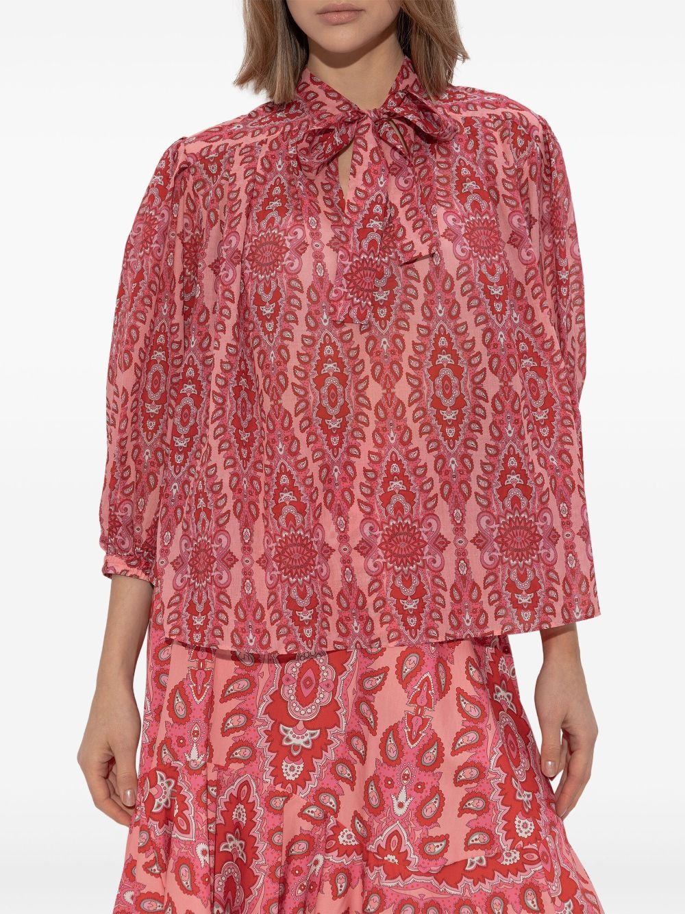 paisley-print blouse - 3