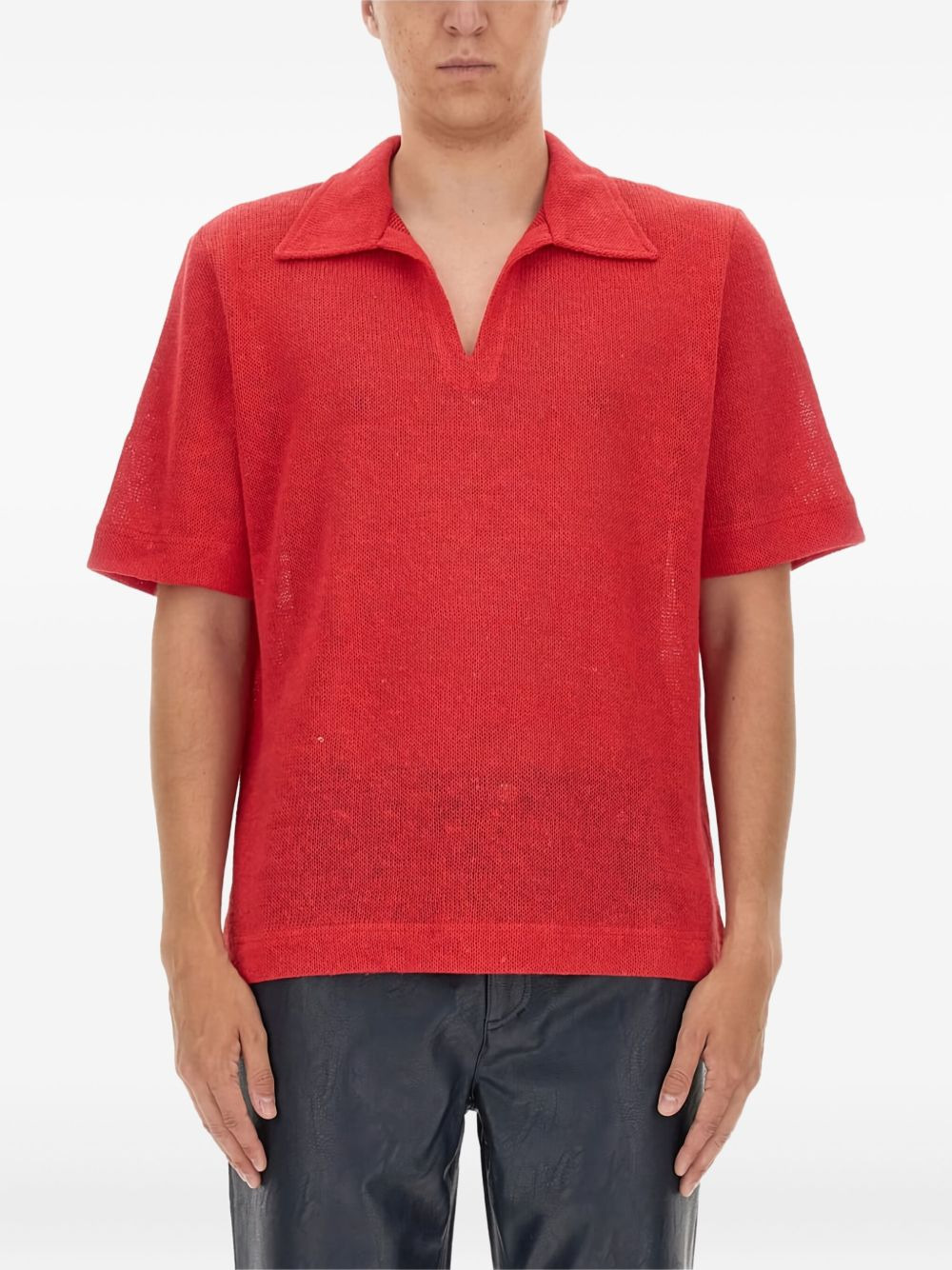 textured T-shirt - 3