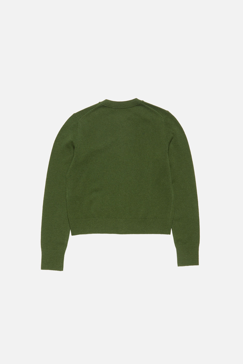 Fitted cardigan - yak wool - Bottle green 6