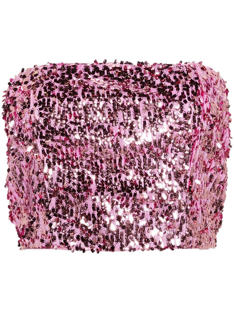 sequined bandeau top 1