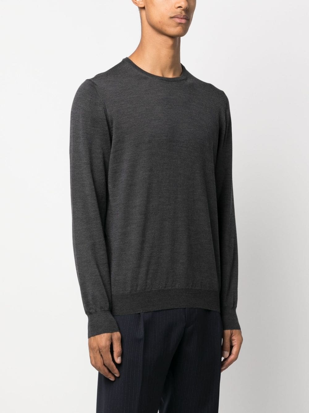 crew-neck wool jumper - 3