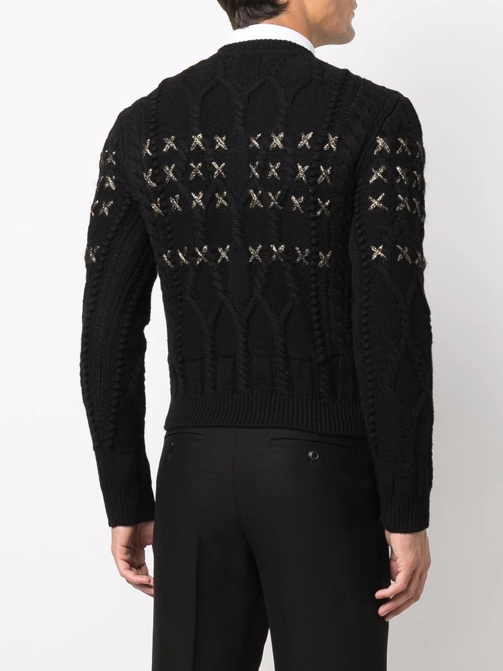 long-sleeve knitted jumper - 4