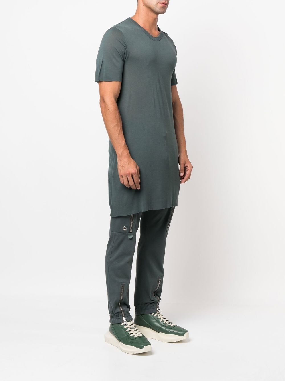 longline raw-hem T-shirt - 3