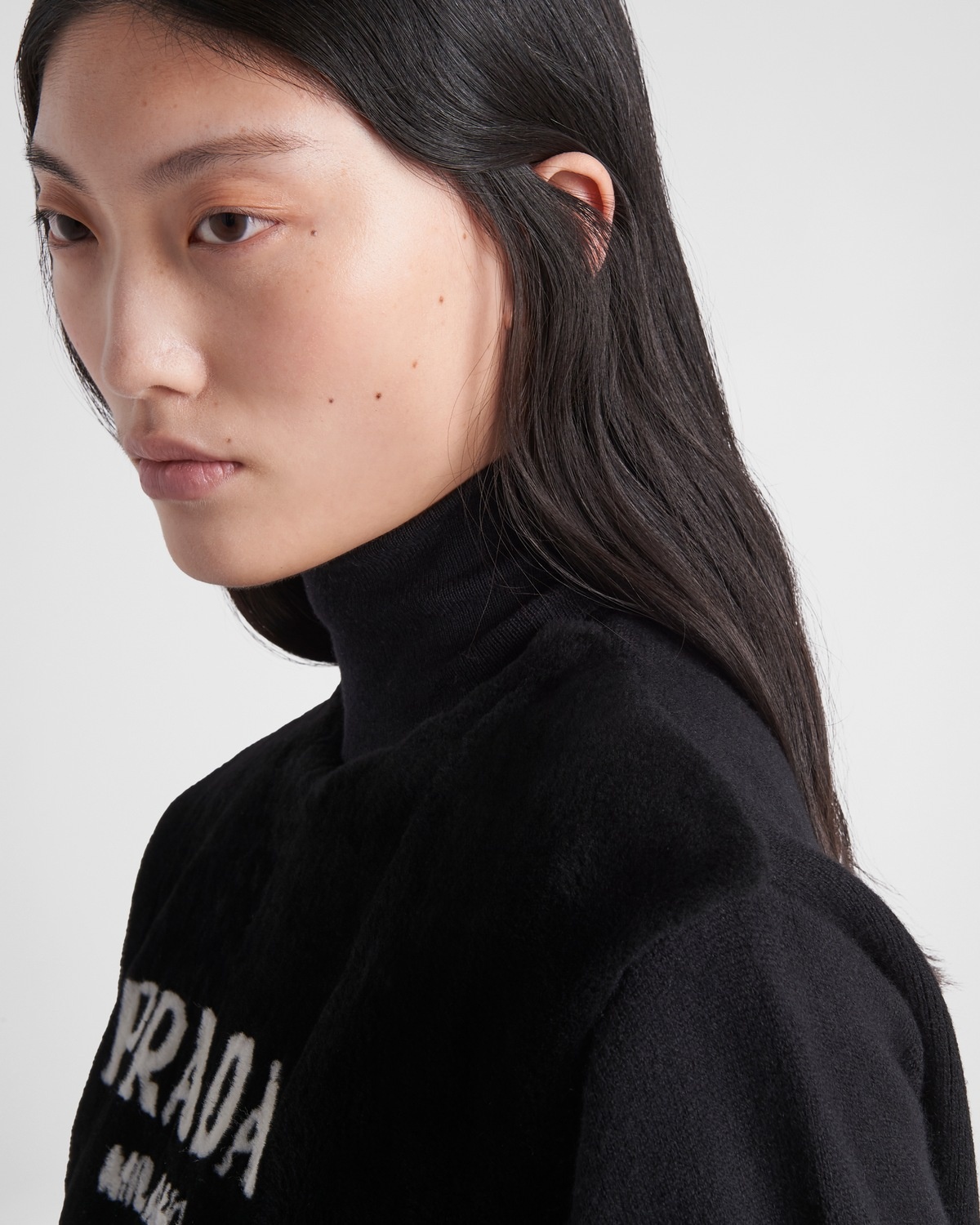 Intarsia shearling and cashmere sweater - 3