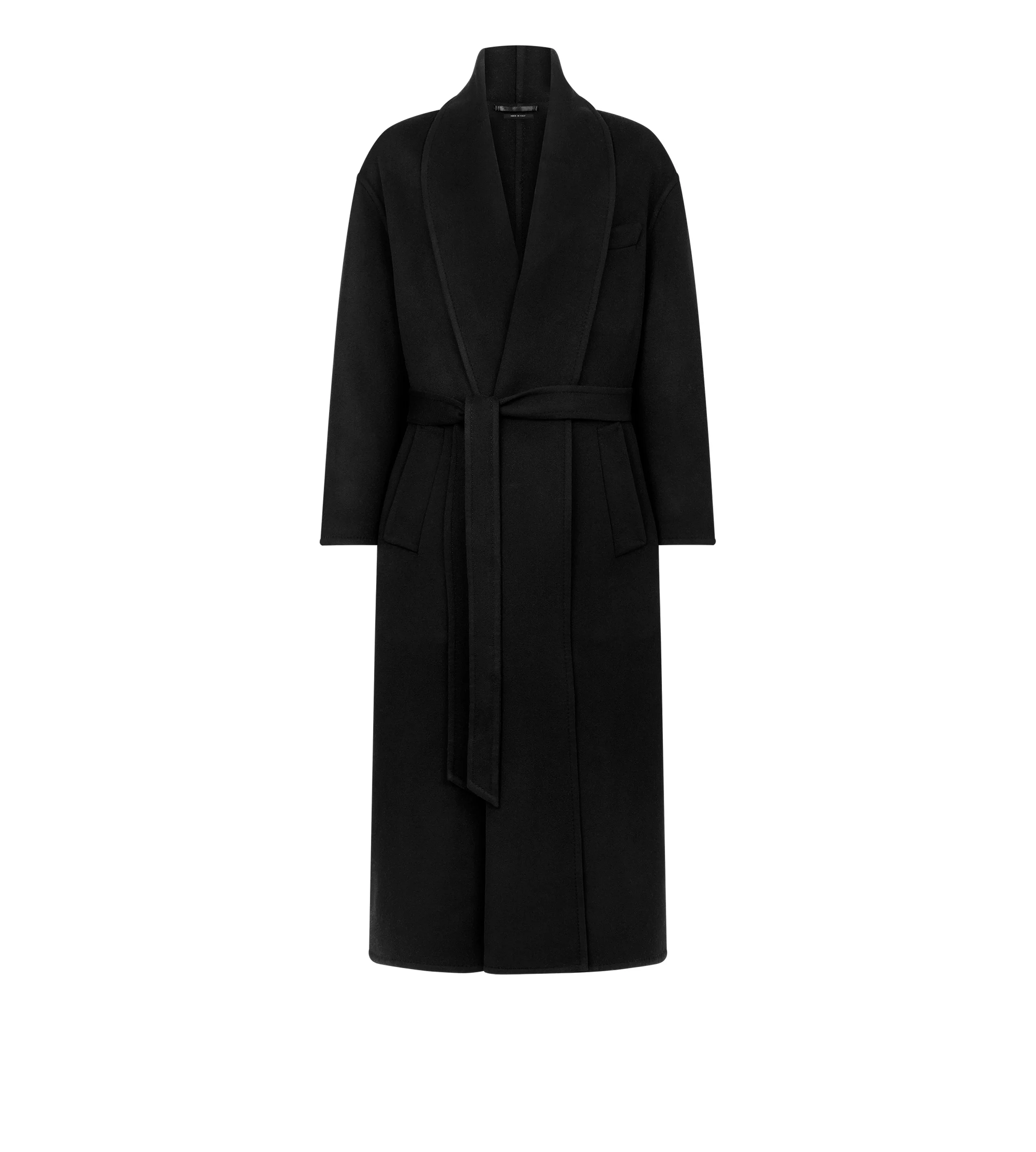 DOUBLE SPLITTABLE WOOL CASHMERE SHAWL COAT - 1