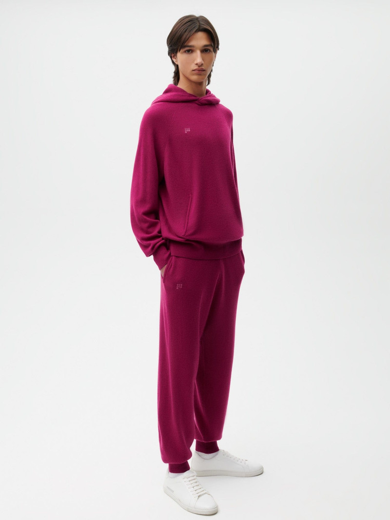 PANGAIA Mens Recycled Cashmere Track Pants - Plum Purple outlook